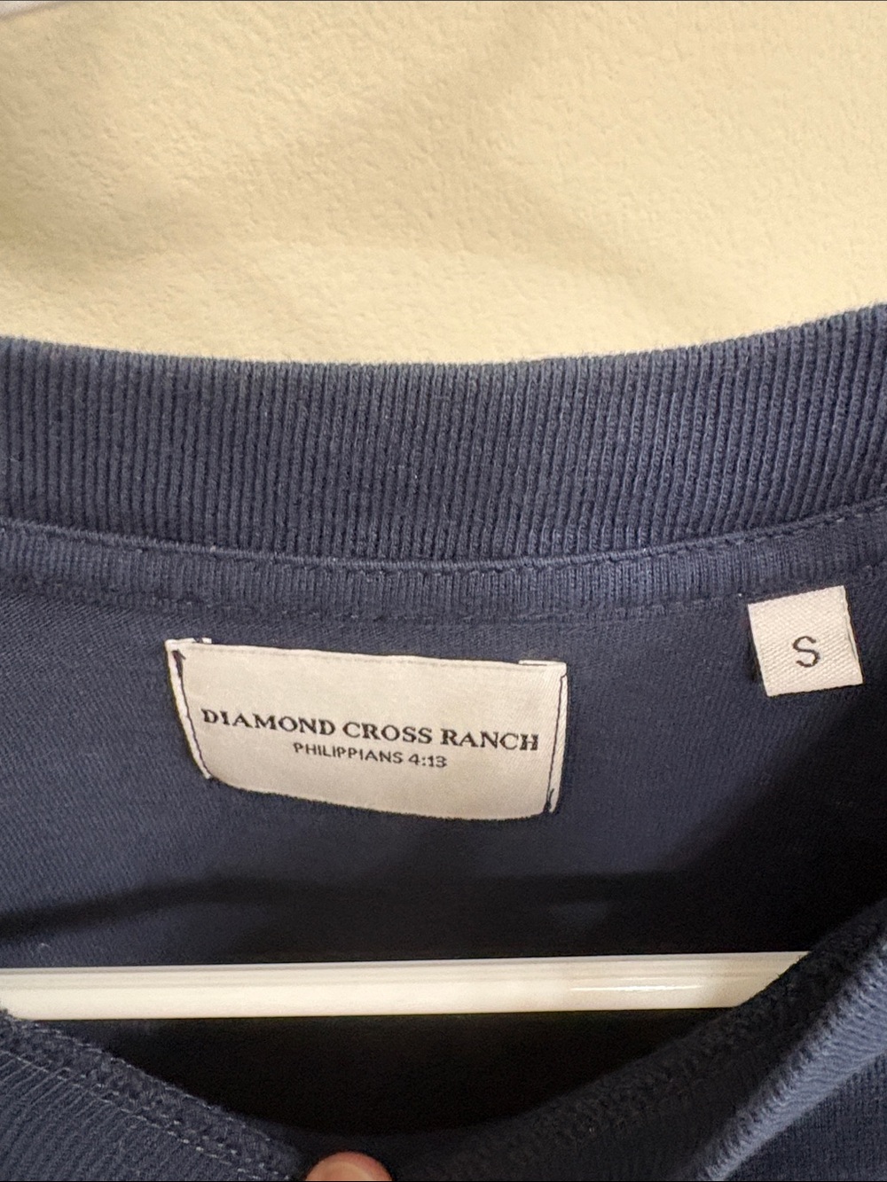 Diamond cross ranch Navy Tee - Picture 3 of 3